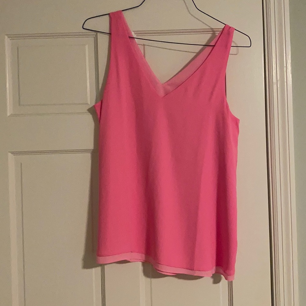 Reversible dark pink/light pink top, Lilly P